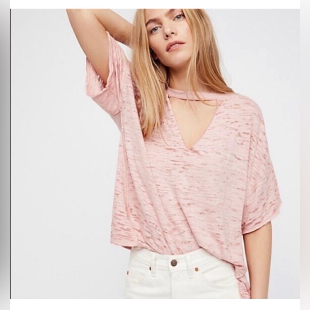 We The Free Blush Pink Short Sleeve Tee